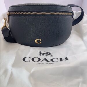 Coach Black Leather Crossbody Bag Bethany